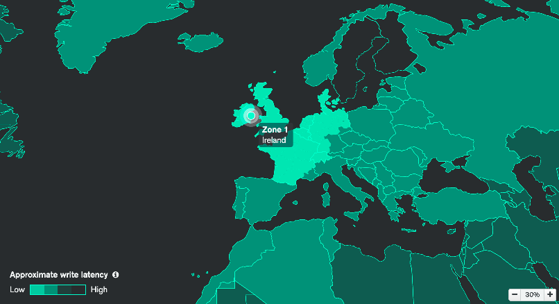 MongoDB Atlas - Latenza