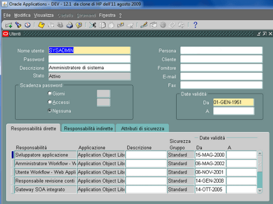 Esempio Forms (Query) - Oracle EBS 12