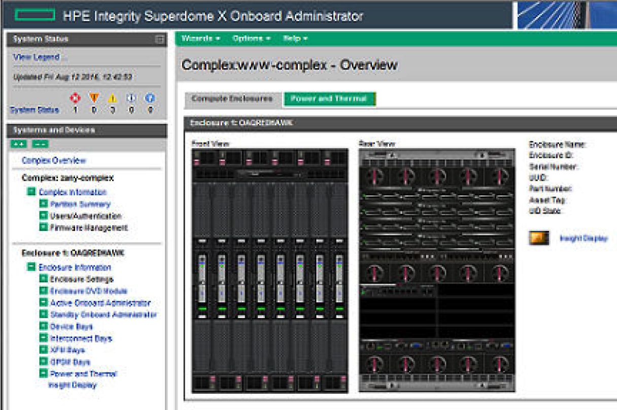 Superdome Onboard Administrator