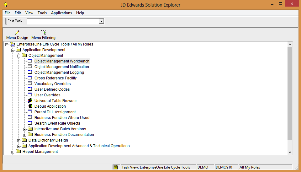 Interfaccia JDE - Solution Explorer