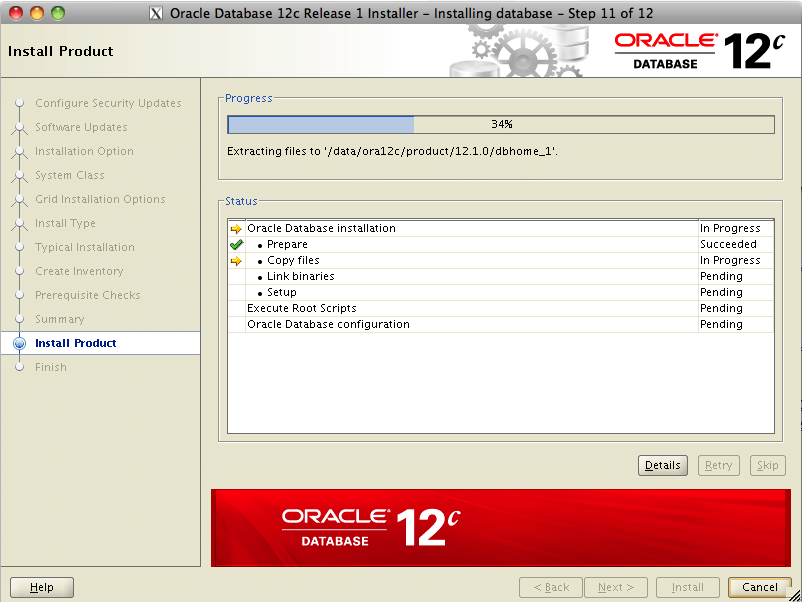 Installazione Oracle 12c - Installazione automatica