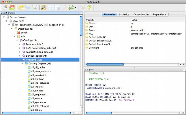 Data dictionary Oracle con PostgreSQL Advanced Server