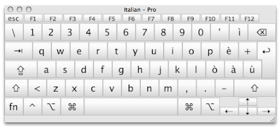 Mac keyboard