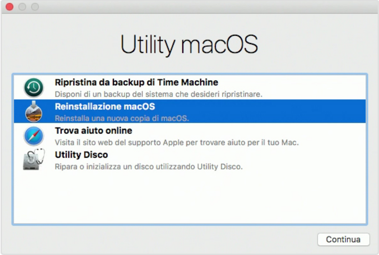 Mac Recovery Menu