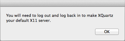 Mavericks Upgrade-logout per XQuartz