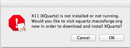 Mavericks Upgrade-conferma XQuartz