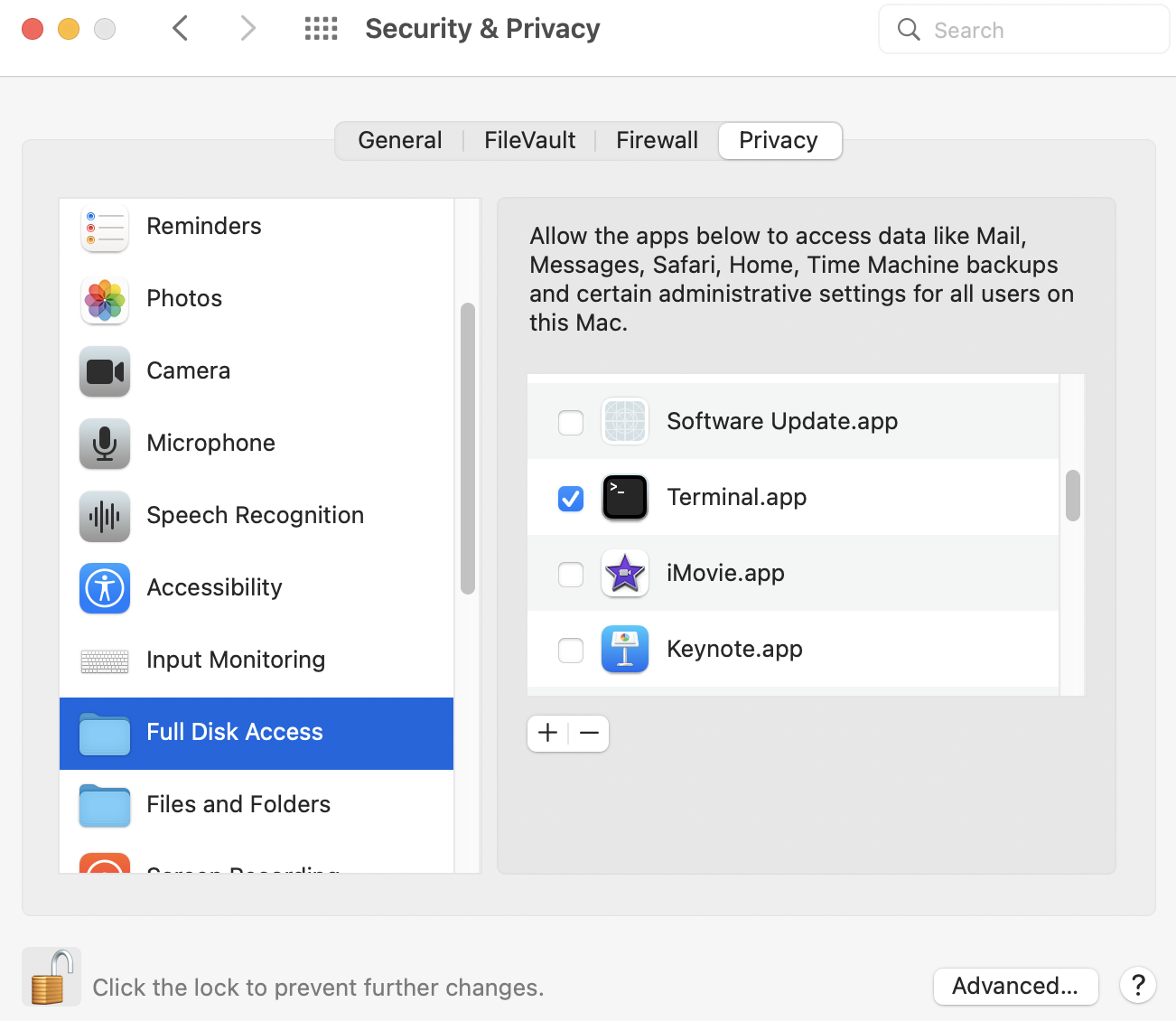 Monterey file access problems