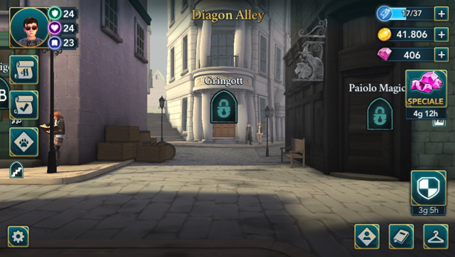 Hogwarts Mystery - Energy Spot - Diagon Alley: banca