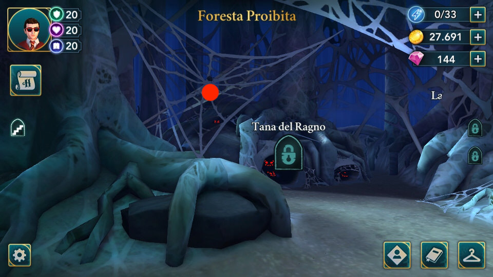 Hogwarts Mystery - Energy Spot - Foresta proibita: ragno